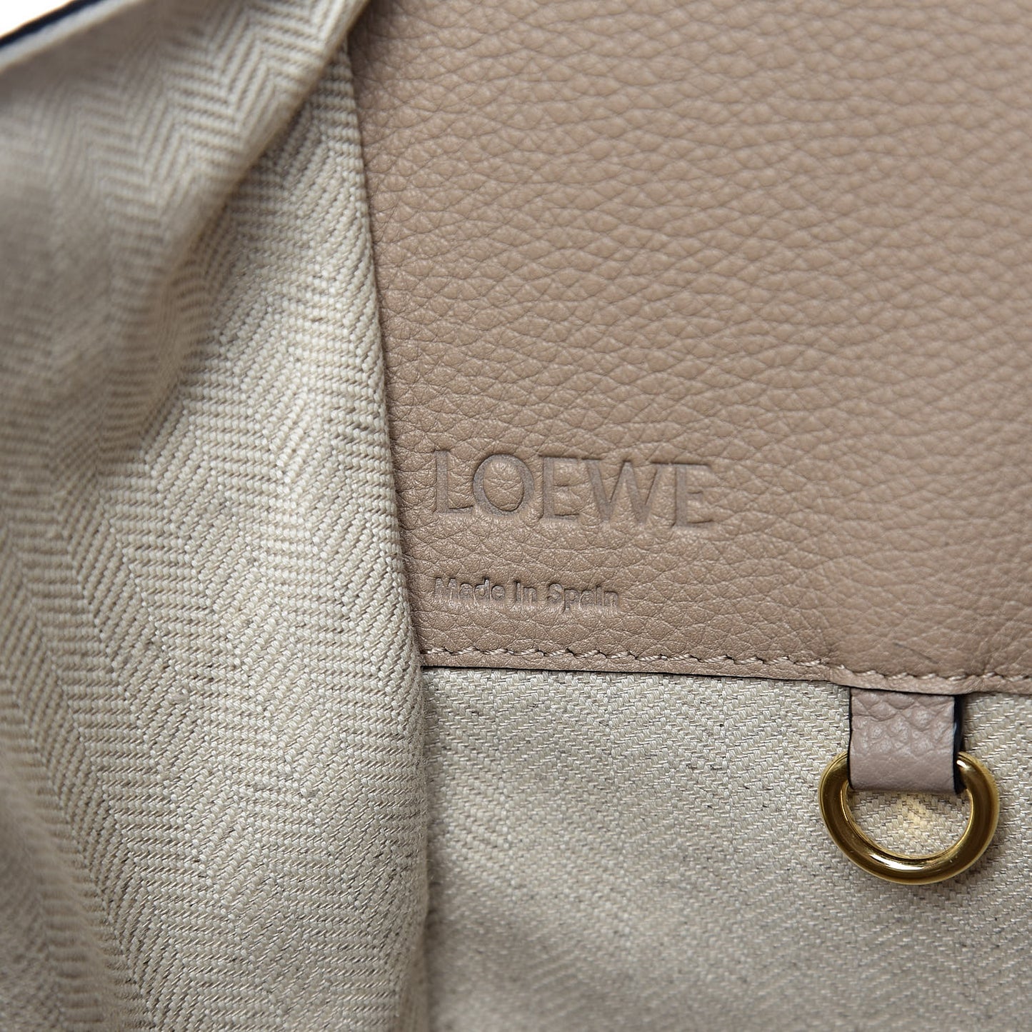 Calfskin Small Hammock Shoulder Bag Sand Mink