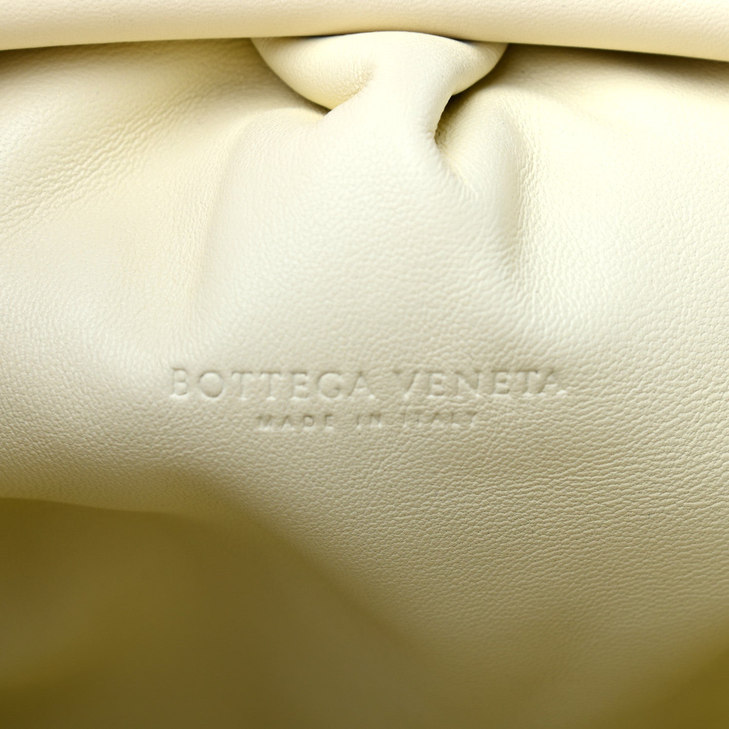 Bottega Veneta Nappa Maxi Intrecciato The Pouch Oversized Clutch Ice Cream 5 of 6
