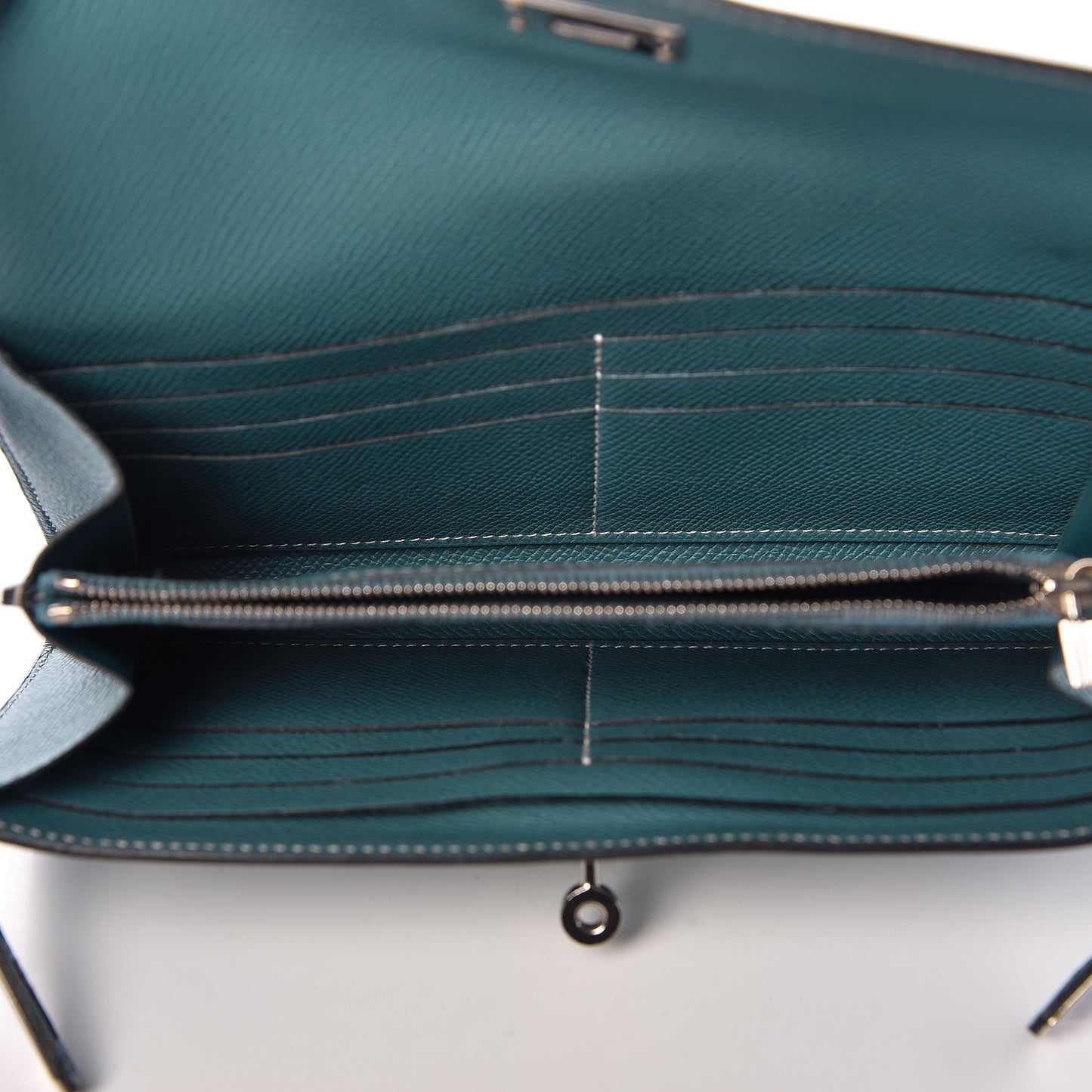 Epsom Kelly Longue Wallet Blue Jean