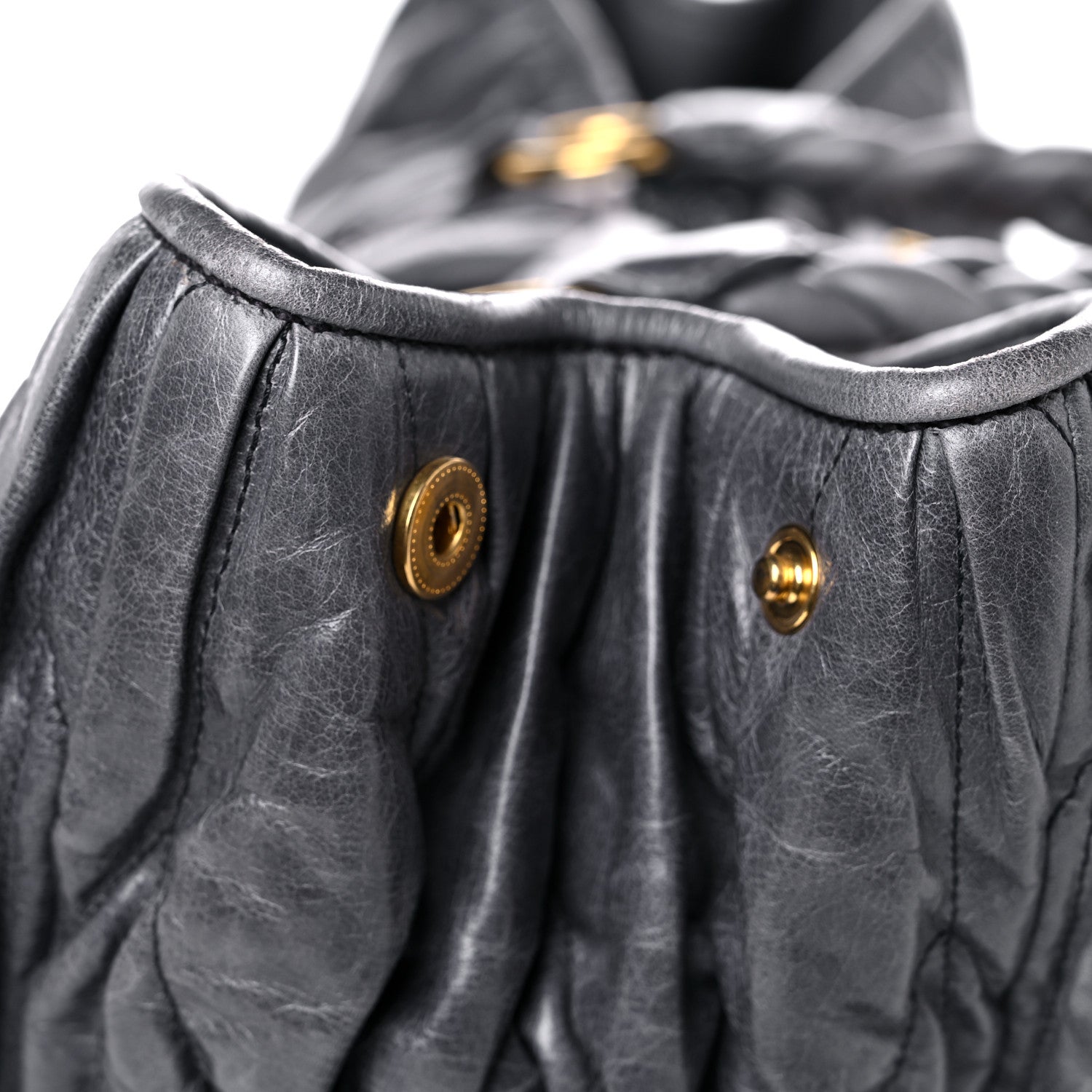 Miu Miu Nappa Matelasse Shopping Tote Prugna 21 of 27