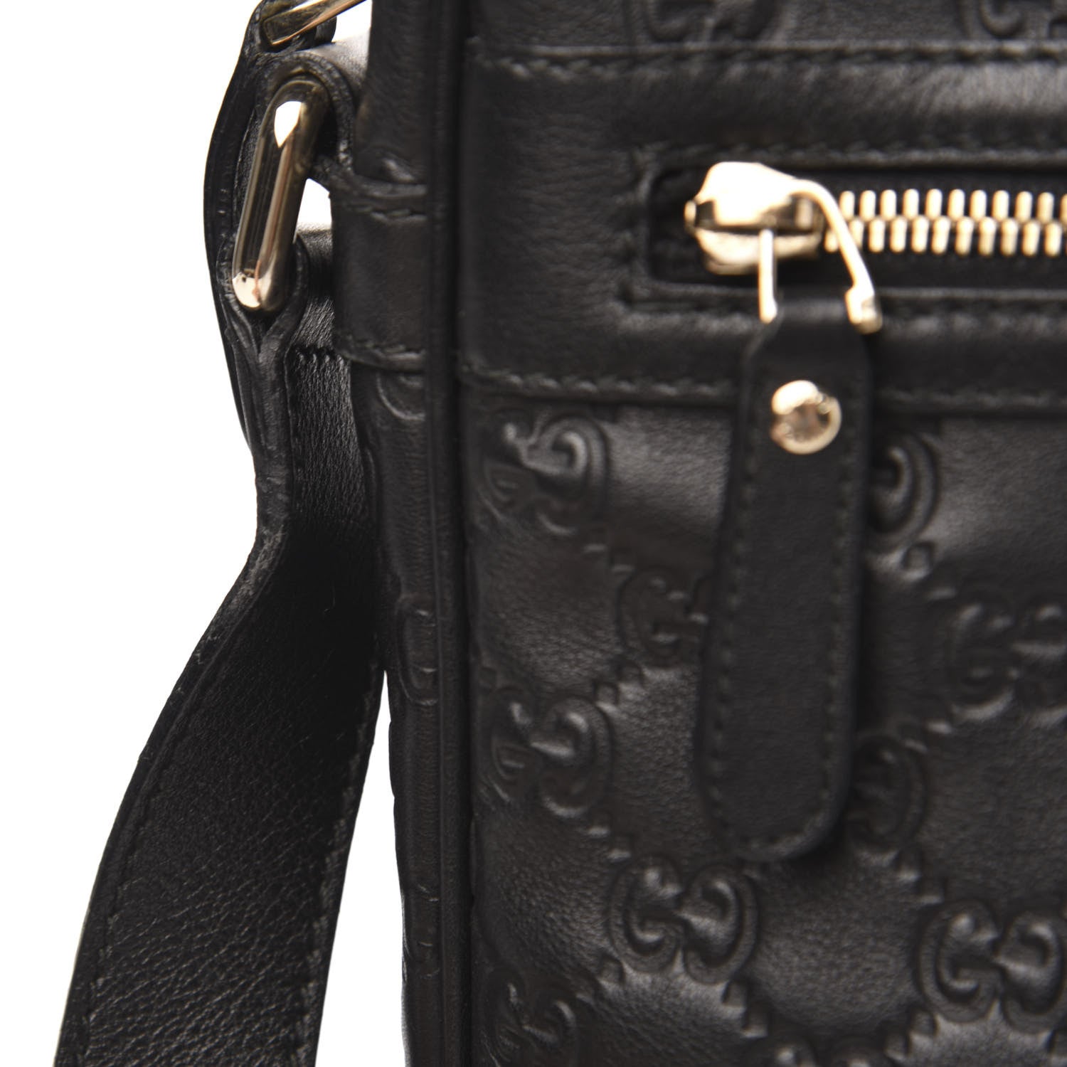 Gucci Guccissima Medium Messenger Black 11 of 11