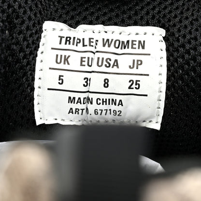 Balenciaga X GUCCI GG Supreme Monogram Allover Logo Womens Triple S Sneakers 38 Beige Ebony Mystic White 8 of 9