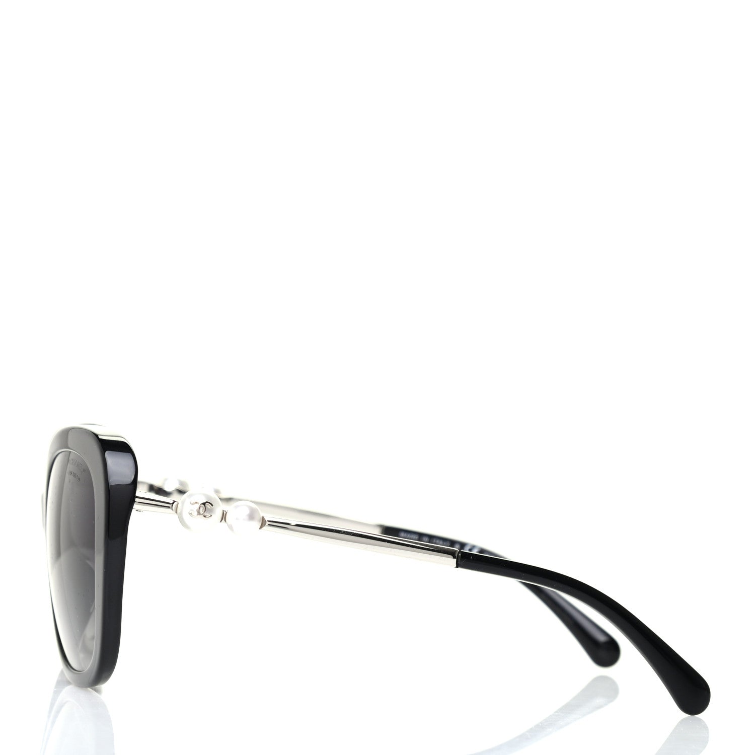 Chanel Acetate Pearl Polarized Sunglasses 5339-H Black 3 of 8