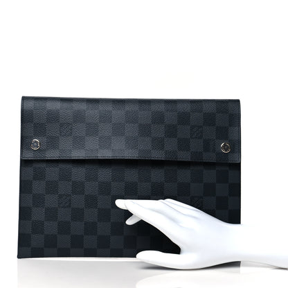 Louis Vuitton Damier Graphite Alpha Triple Pochette 3 of 17