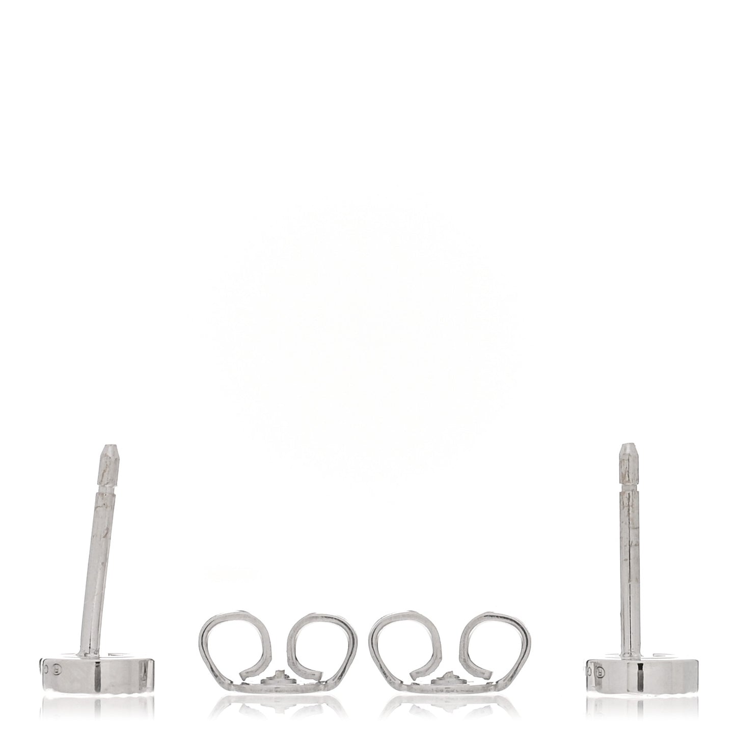 18K White Gold Mini Running GG Stud Earrings