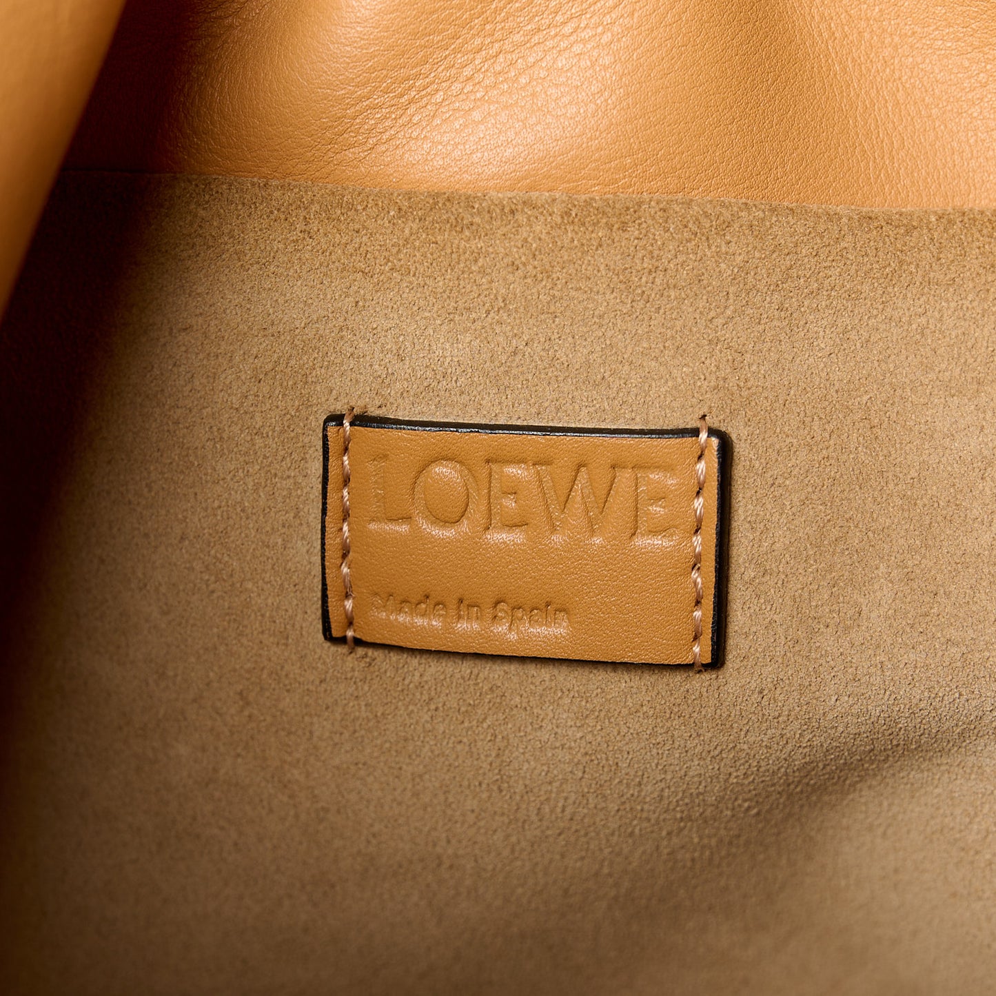 Nappa Medium Flamenco Knot Bag Tan