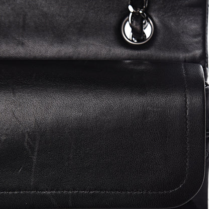 Chanel Lambskin Quilted Medium Double Flap Black 13 of 16