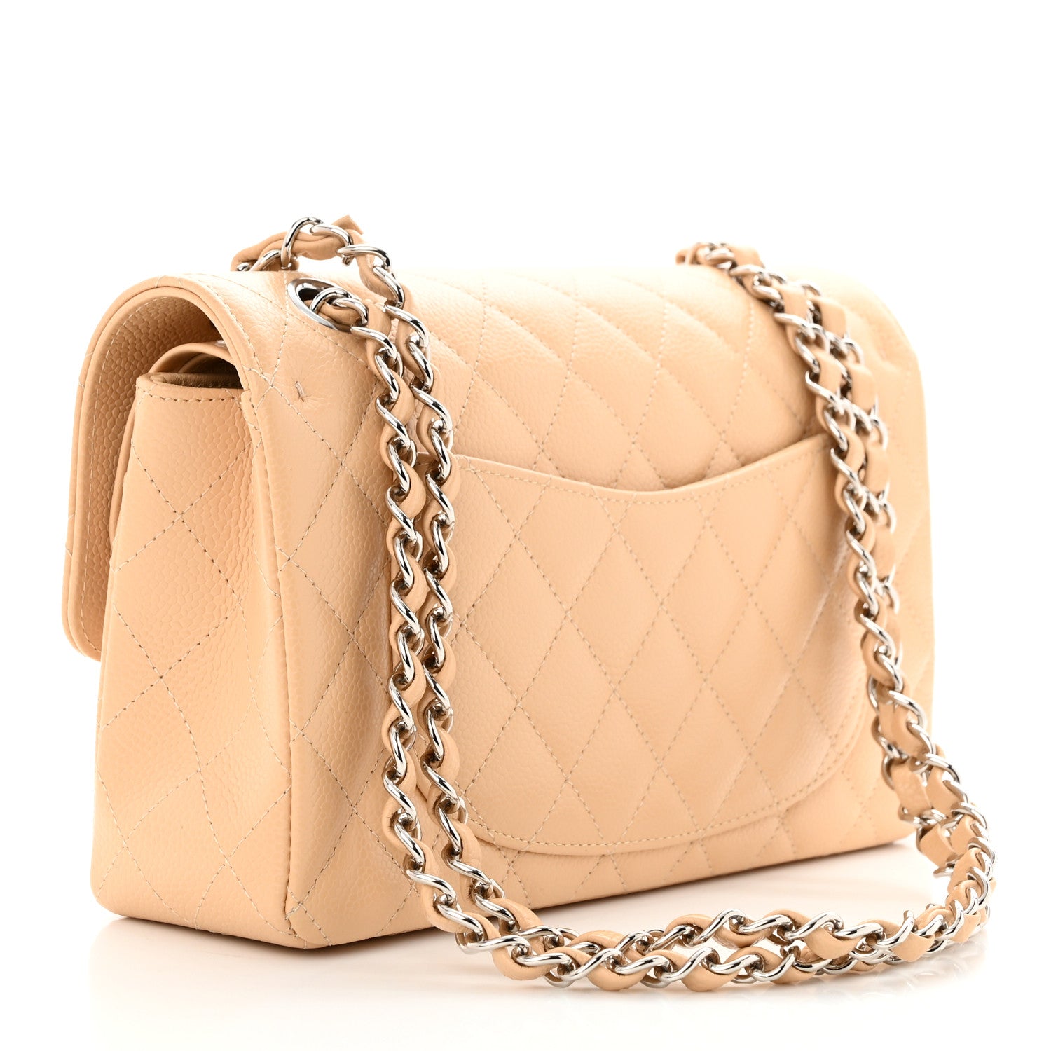 Chanel Caviar Quilted Small Double Flap Beige 3 of 11