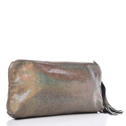 Gucci Metallic Crackled Calfskin Sienna Small Clutch Gold 3 of 10
