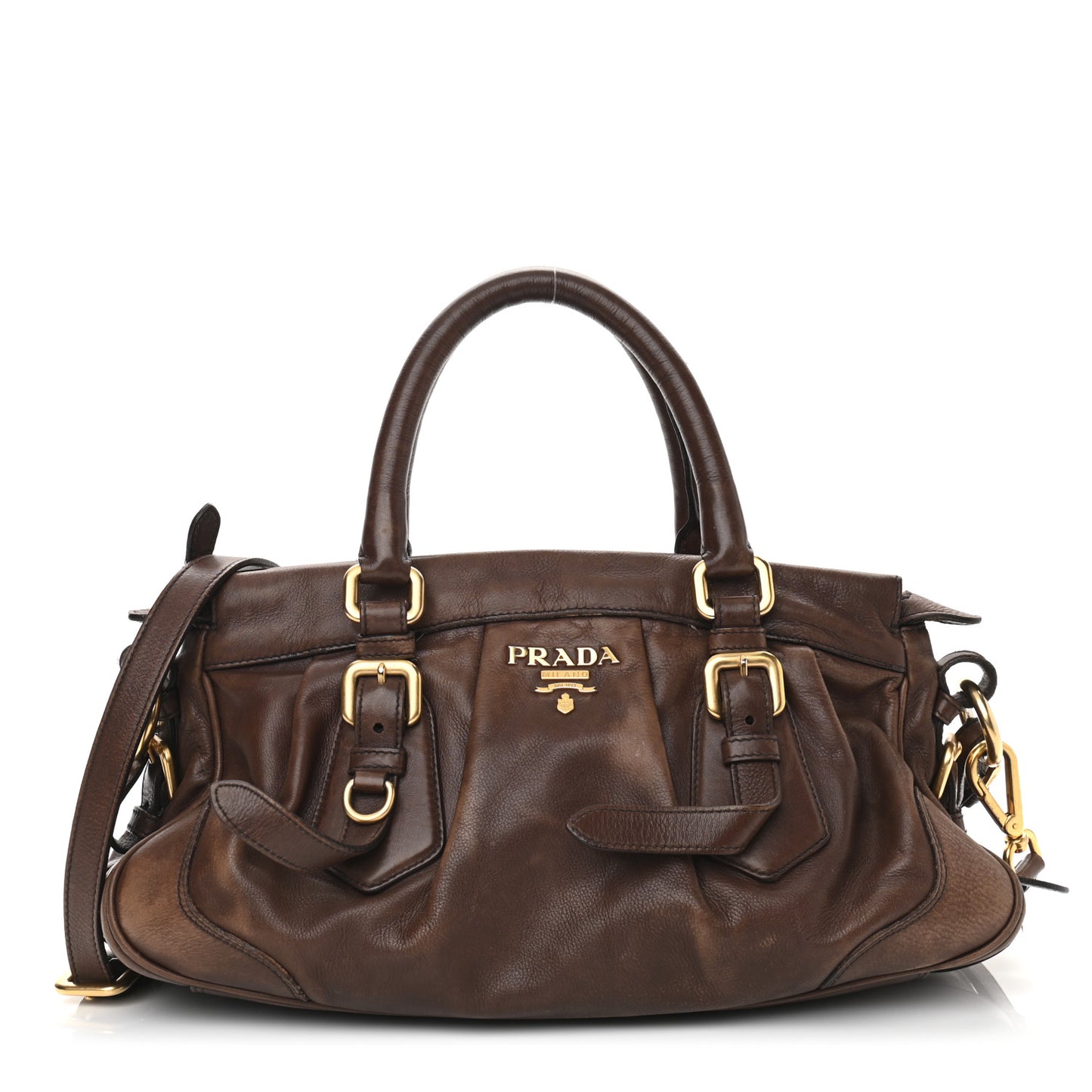 Vitello Soft Shopping Satchel Nocciolo