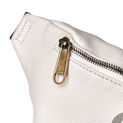 Gucci Grained Calfskin Logo Belt Bag White 10 of 13