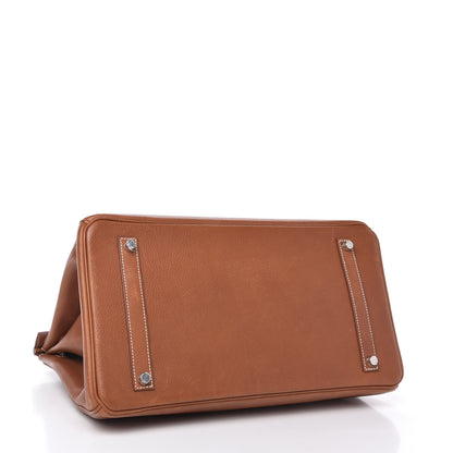 Hermes Natural Barenia Faubourg Birkin 35 Fauve 4 of 11