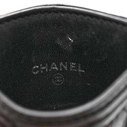 Chanel Calfskin Quilted Boy Card Case Black 6 of 8