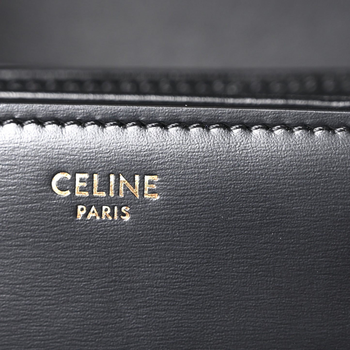 Shiny Calfskin Medium Triomphe Black