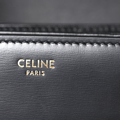 Celine Shiny Calfskin Medium Triomphe Black 6 of 11