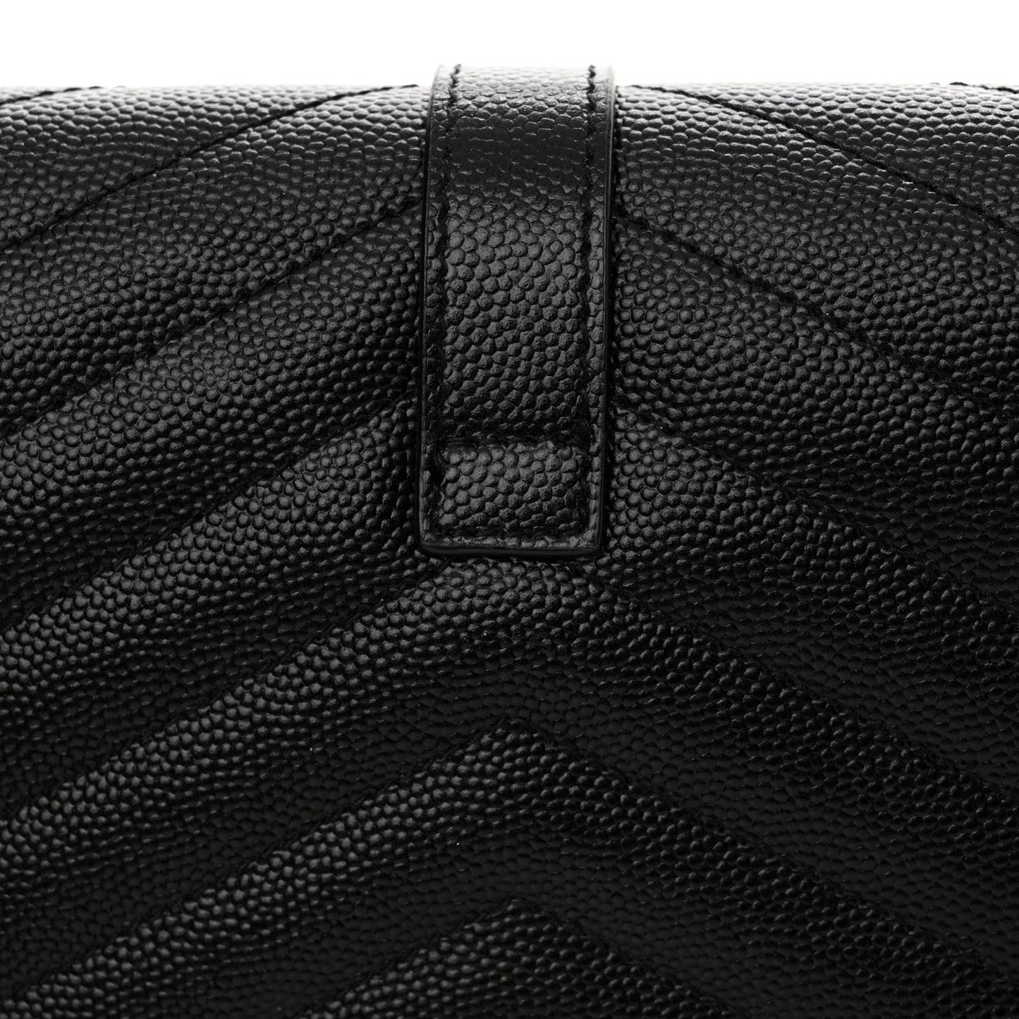 Grain De Poudre Textured Mixed Matelasse Triquilt Monogram Clutch Black