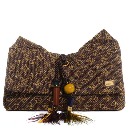 Louis Vuitton Monogram Metisse African Queen Clutch Coconut 1 of 8