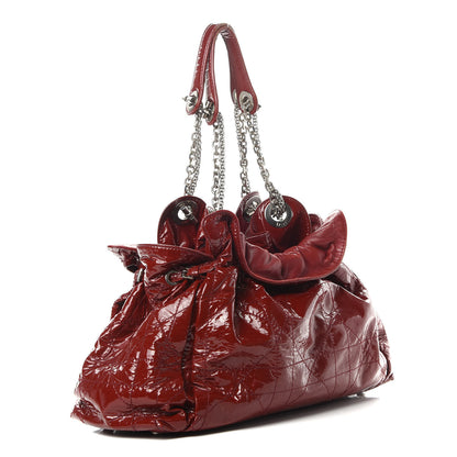 Christian Dior Patent Cannage Medium Le Trente Tote Red 3 of 18