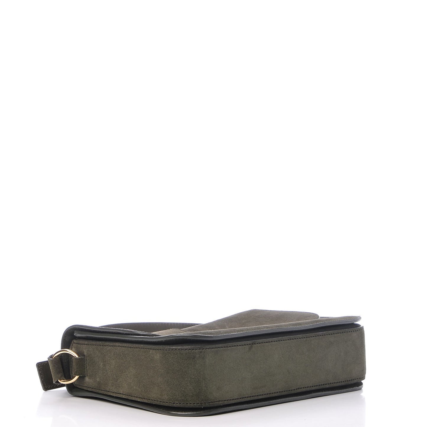 Suede Large ChYc Flap Bag Green