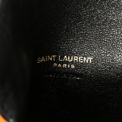 Saint Laurent Lambskin Chevron Quilted Small Loulou Bag Sunflower 10 of 14