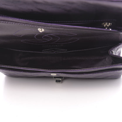 Chanel Metallic Calfskin Quilted 2.55 Reissue 226 Flap Violet 5 of 12