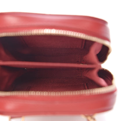 Chanel Lambskin Quilted Zip Phone Case Red 5 of 10