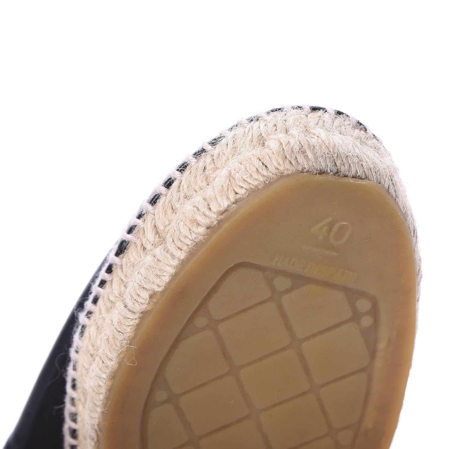 Chanel Lambskin CC Espadrilles 40 Black 10 of 11