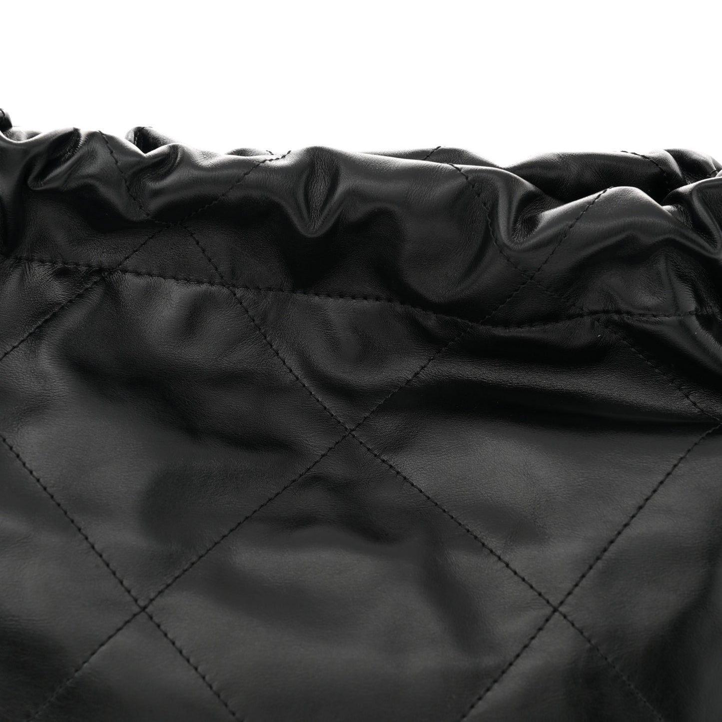 Shiny Calfskin Quilted Small Chanel 22 Black