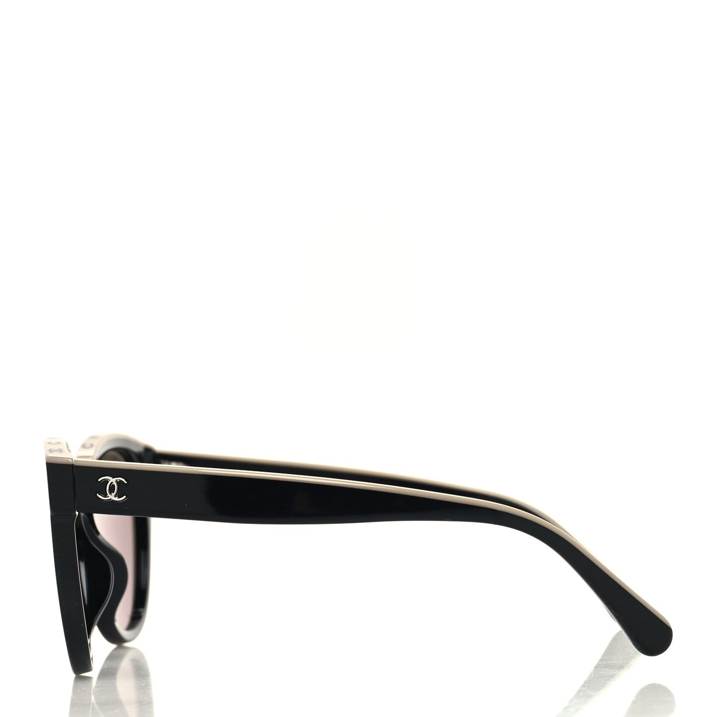 Acetate CC Butterfly Sunglasses 5414-A Black Beige