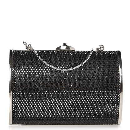 Judith Leiber Swarovski Crystal Minaudiere Clutch Black 1 of 7