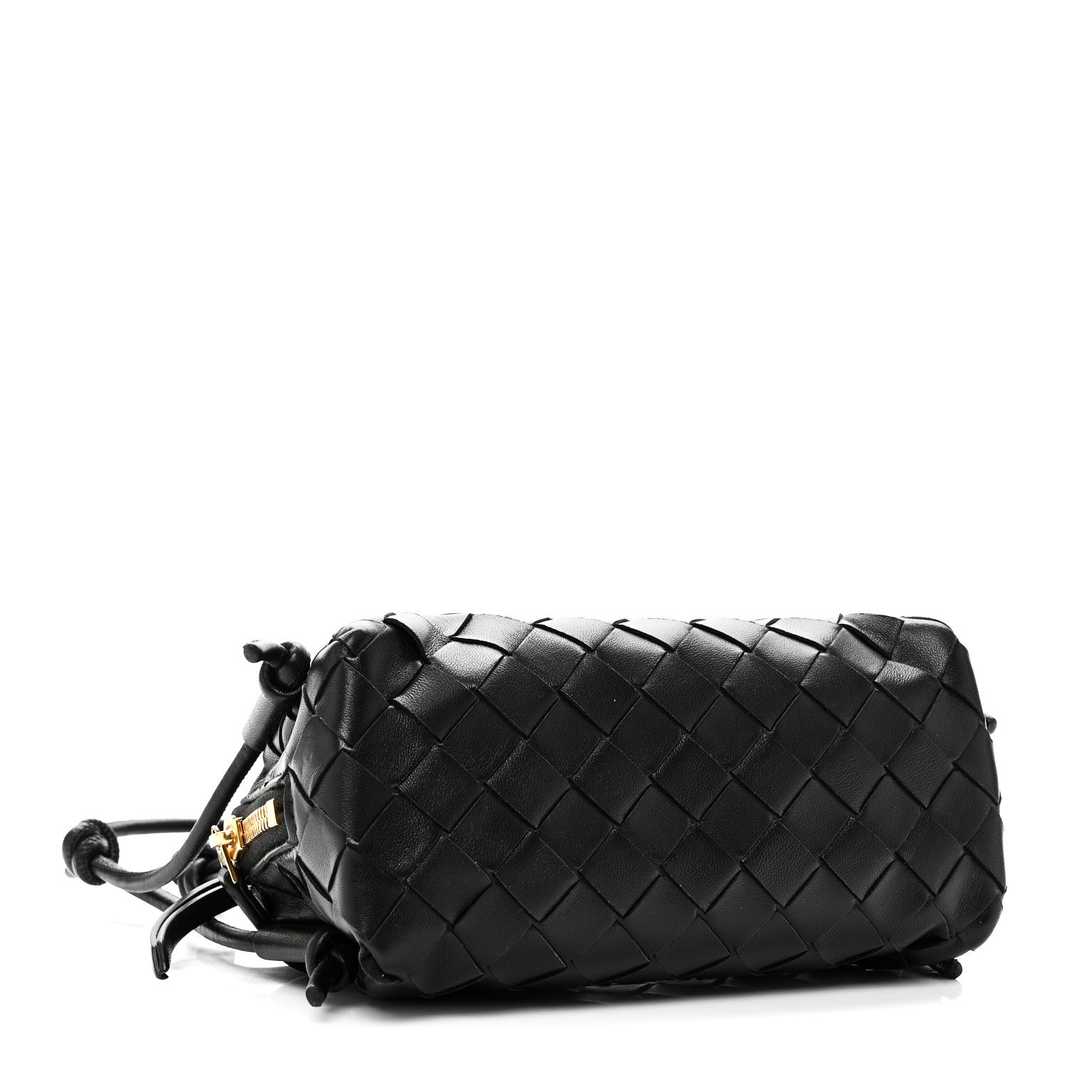 Bottega Veneta Calfskin Intrecciato Small Loop Top Handle Black 4 of 9
