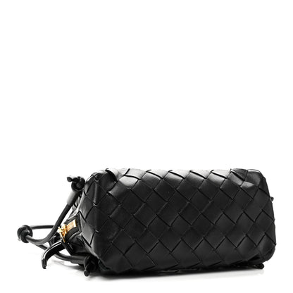 Bottega Veneta Calfskin Intrecciato Small Loop Top Handle Black 4 of 9