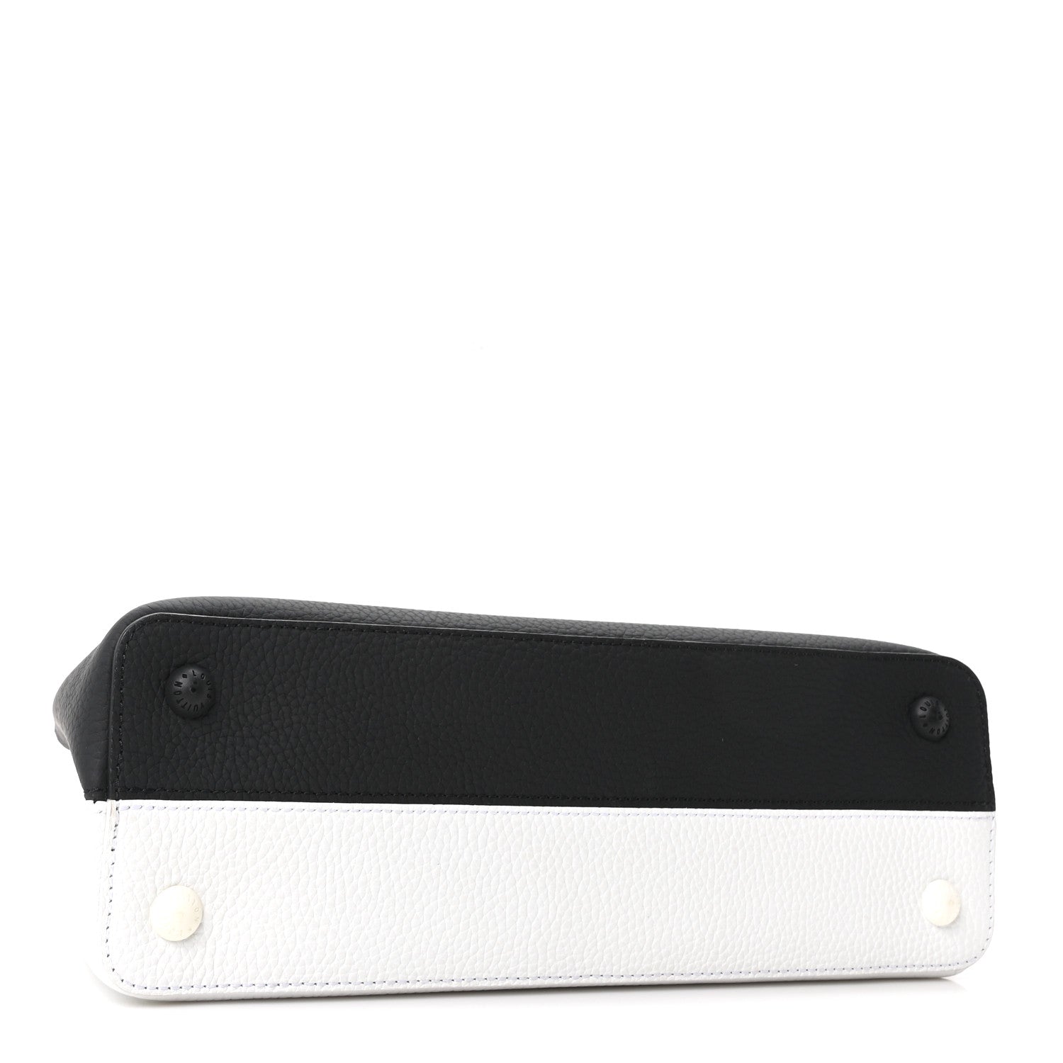 Louis Vuitton Taurillon Daniel Buren Artycapucines MM Black White 4 of 9