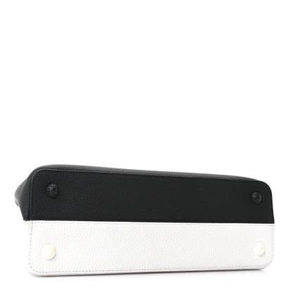Louis Vuitton Taurillon Daniel Buren Artycapucines MM Black White 4 of 9
