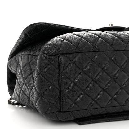 Chanel Calfskin Quilted Small XXL Travel Flap Bag Black 8 of 9