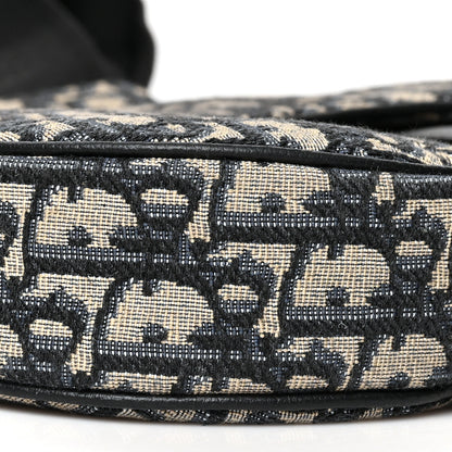 Christian Dior Oblique Mens Saddle Bag Blue 8 of 9