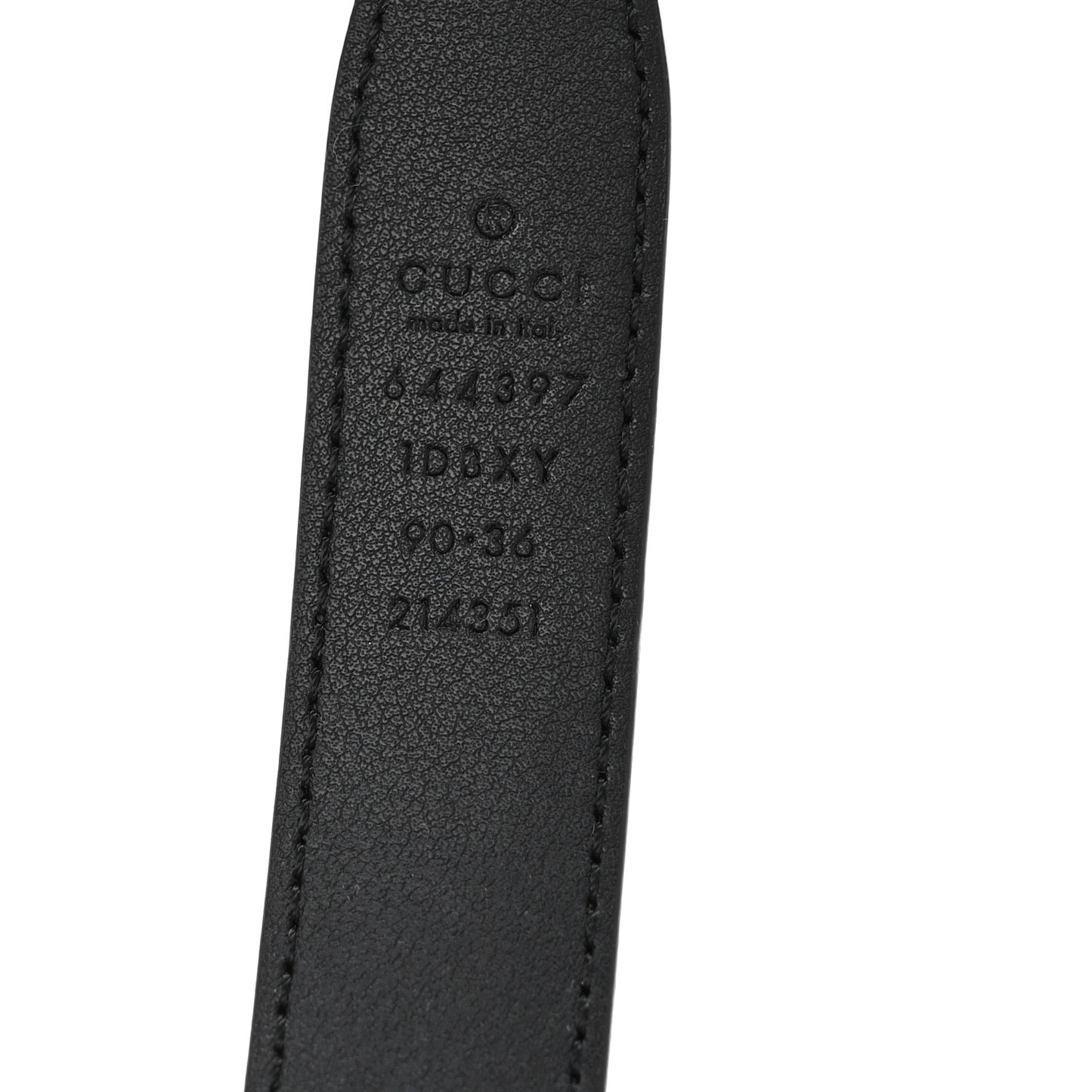 Efesto Leather Womens Horsebit 15/23mm Belt 90 36 Black