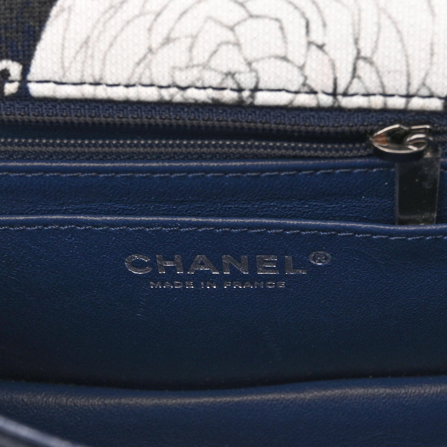 Jersey Quilted Graffiti Reissue Mini Flap Navy Blue