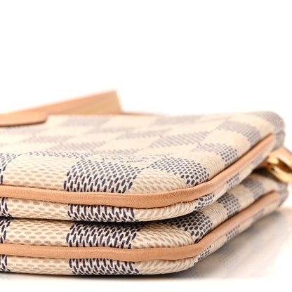 Louis Vuitton Damier Azur Double Zip Pochette 9 of 9