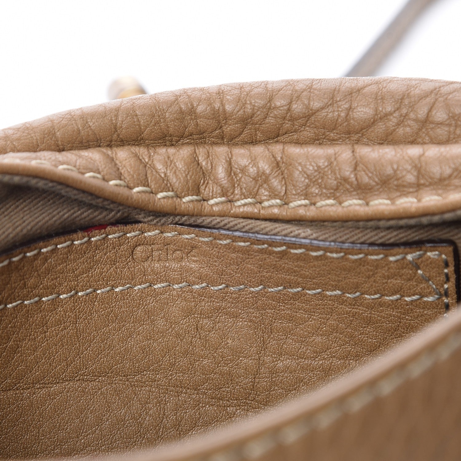 Chloe Calfskin Marcie Pochette Crossbody Bag Nut 6 of 8
