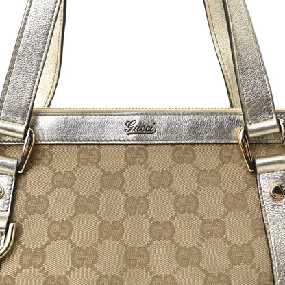Gucci Monogram Medium Abbey Tote Gold 8 of 10