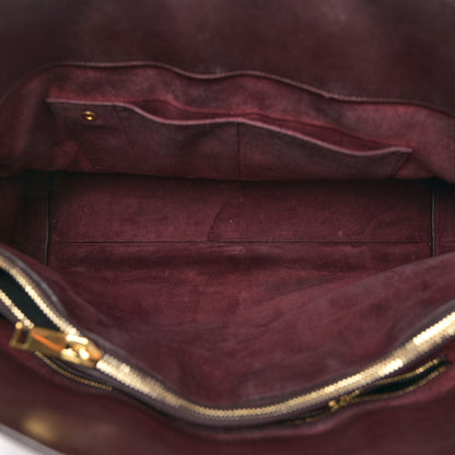 Saint Laurent Calfskin Large Sac De Jour Carryall Bordeaux 5 of 11
