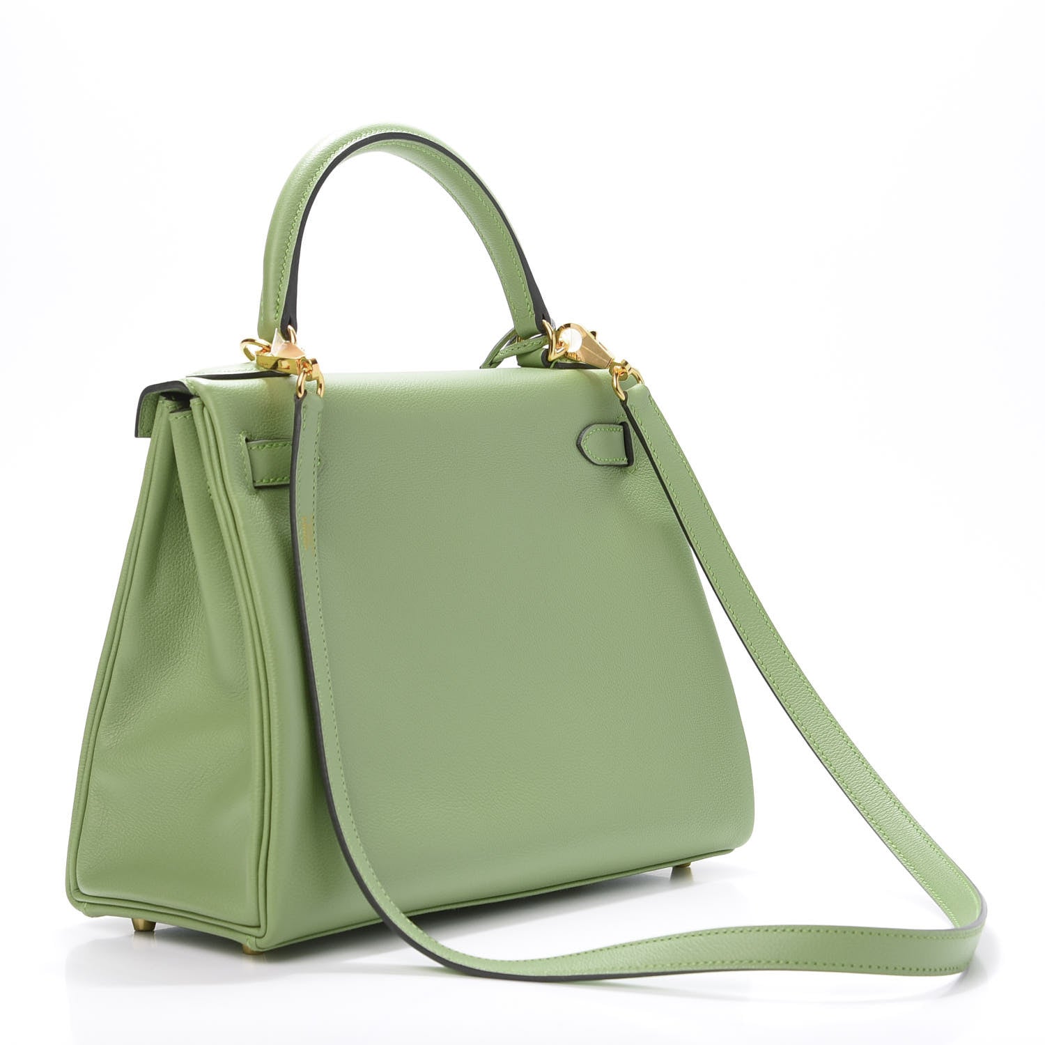 Hermes Evercolor Kelly Retourne 28 Vert Criquet 3 of 13