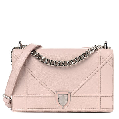 Christian Dior Grained Calfskin Medium Diorama Flap Bag Rose Poudre 1 of 17