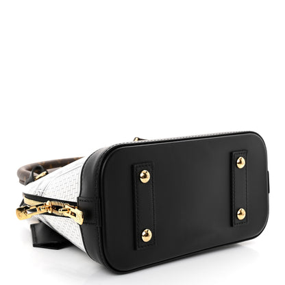Louis Vuitton X FORNASETTI Calfskin Architettura Alma BB Black White 5 of 10