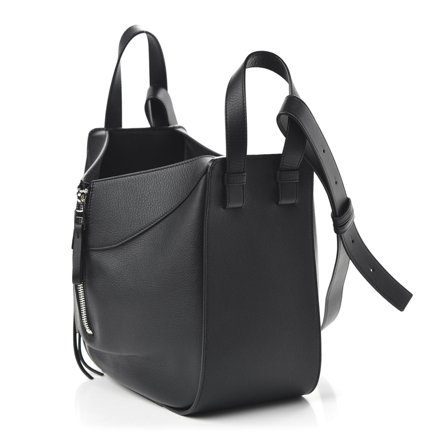 Calfskin Small Hammock Shoulder Bag Black