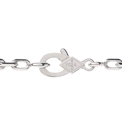 Van Cleef & Arpels 18K White Gold Mother of Pearl 20 Motifs Vintage Alhambra Necklace 6 of 7