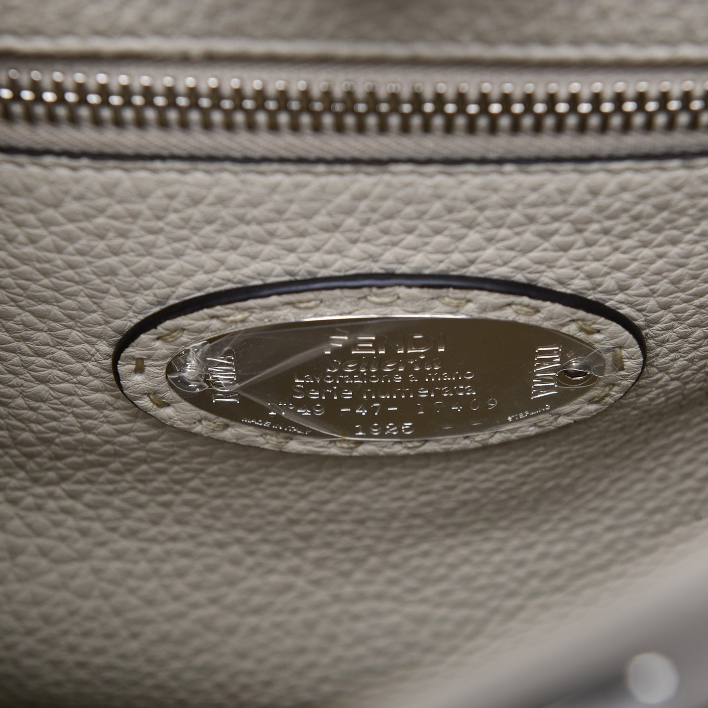 Cuoio Romano Selleria Elaphe Lace Up Medium Peekaboo Iconic Satchel Latte Taupe
