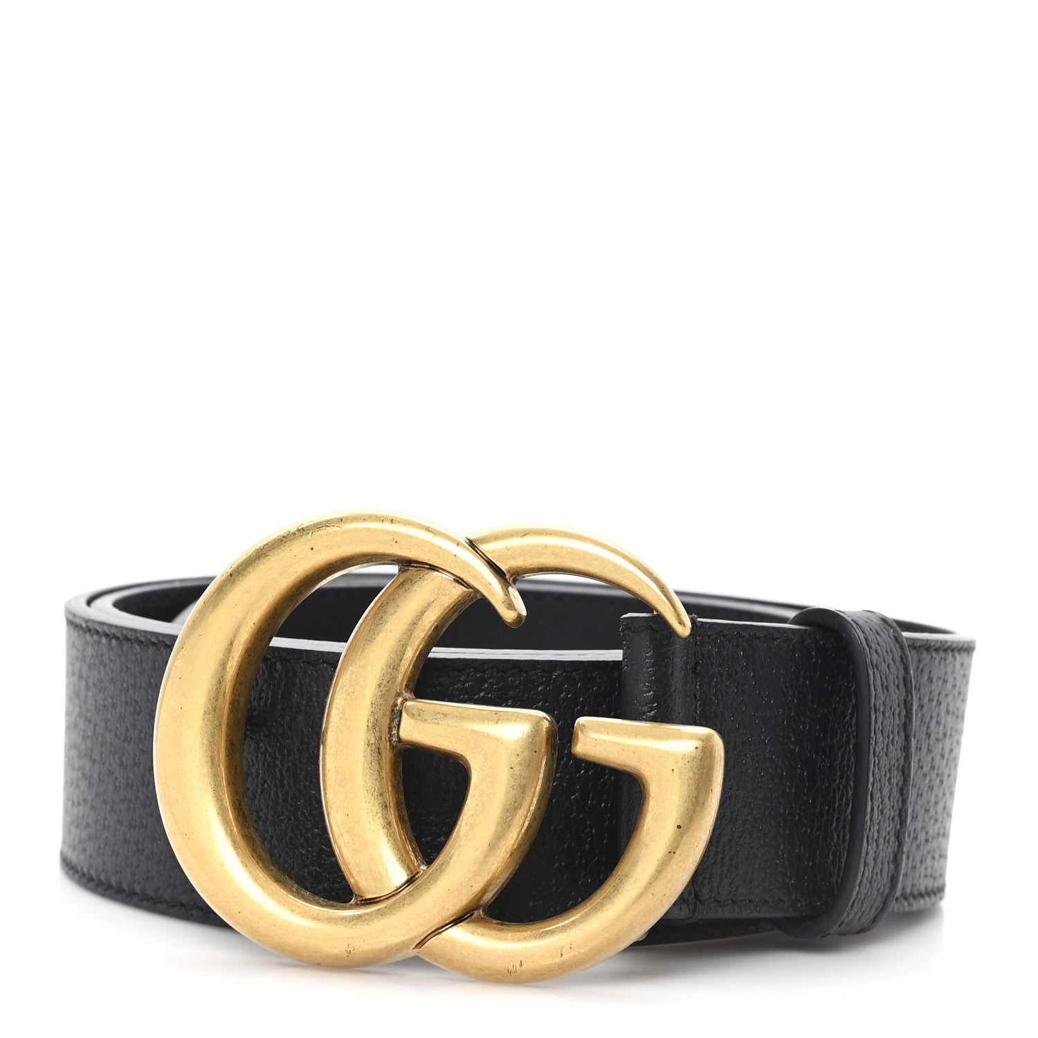 Gucci Textured Calfskin Double G 40mm Belt 85 34 Black 1 of 4