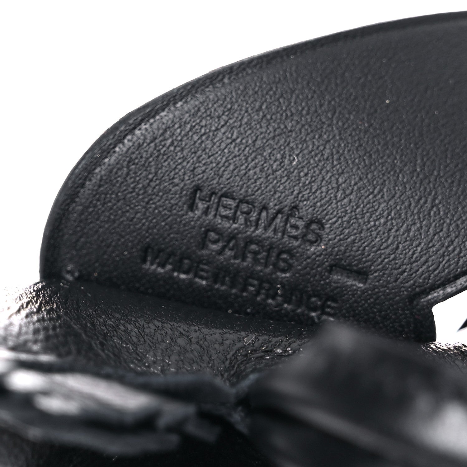 Hermes Milo Lambskin Lizard Touch Grigri Rodeo Pegase Horse Bag Charm PM So Black 3 of 5